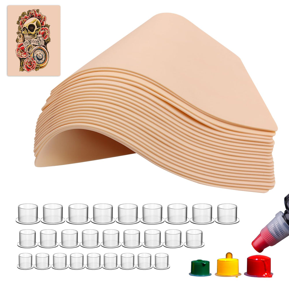 Jconly kit de práctica de tatuaje con piel falsa para perfeccionar líneas y sombreado