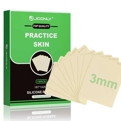 Jconly Premium tattoo skin 3mm front view for precise microline practice.
