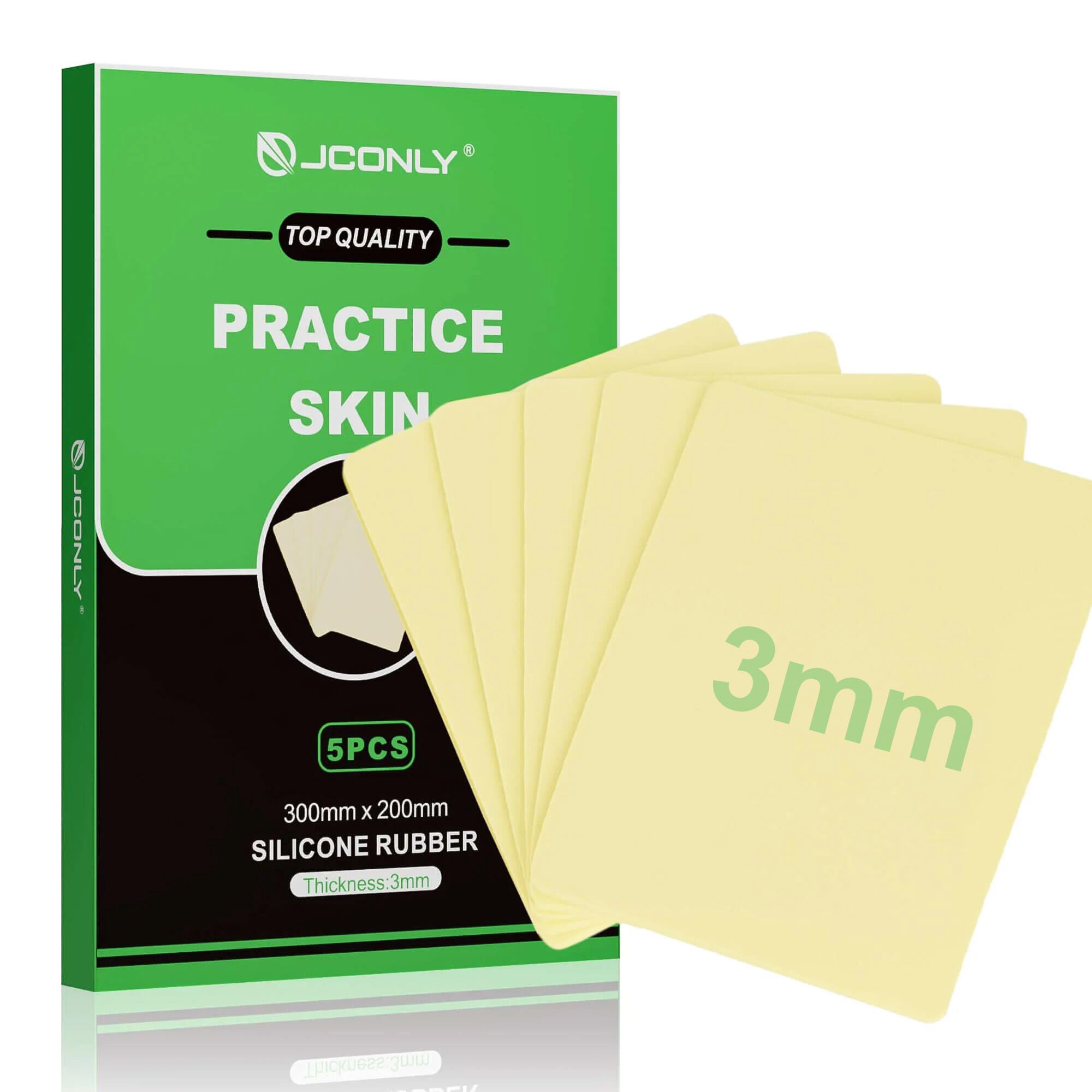 JCONLY professional tattoo skin with 3mm precision texture for accurate practice