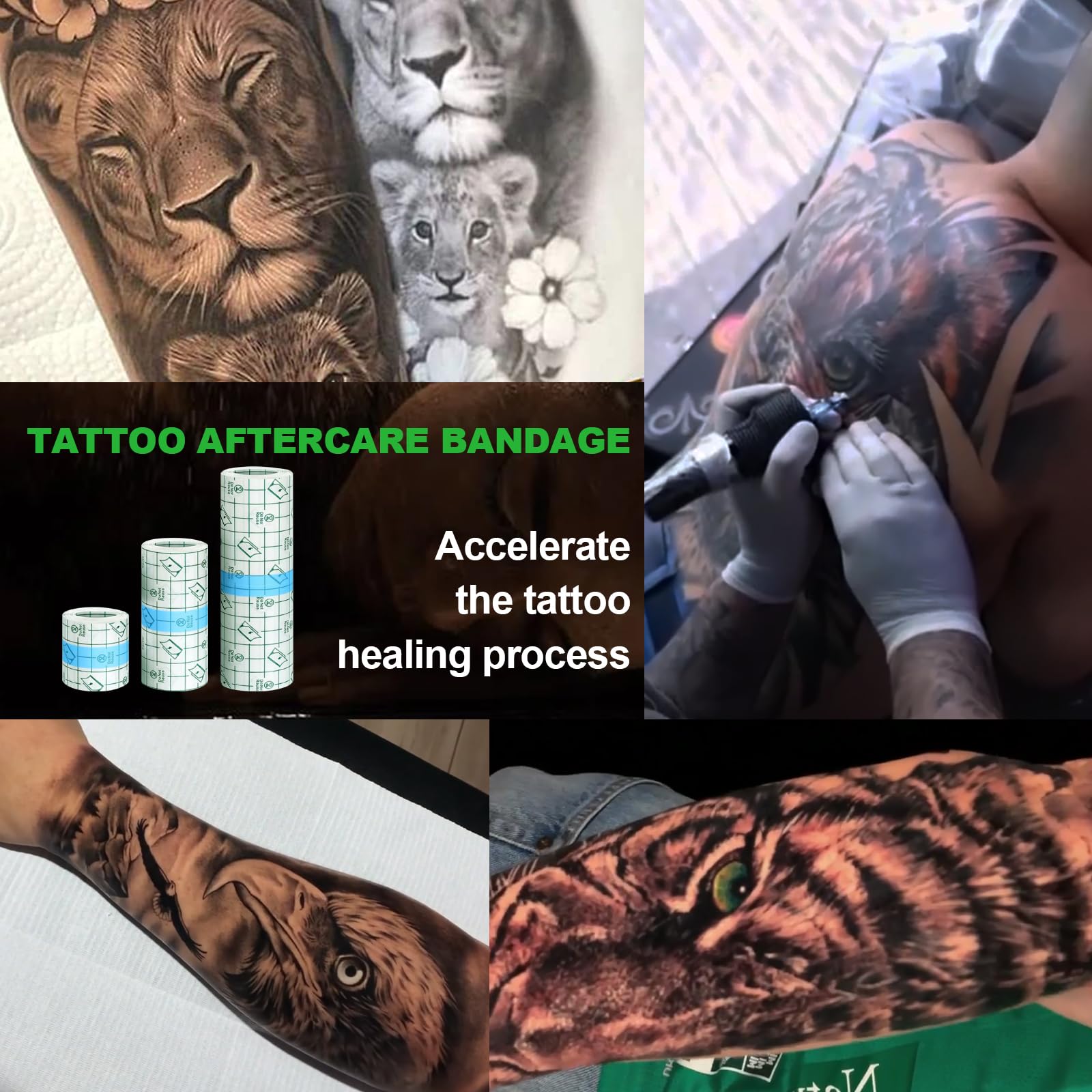 Jconly tattoo bandage 6-inch roll in packaging for big pieces