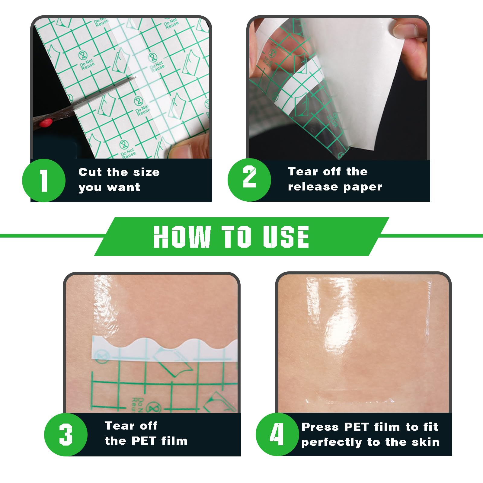 Jconly tattoo bandage waterproof breathable film protecting skin during shower