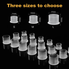 Jconly tattoo ink caps are crystal-clear for fast color recognition during sessions.