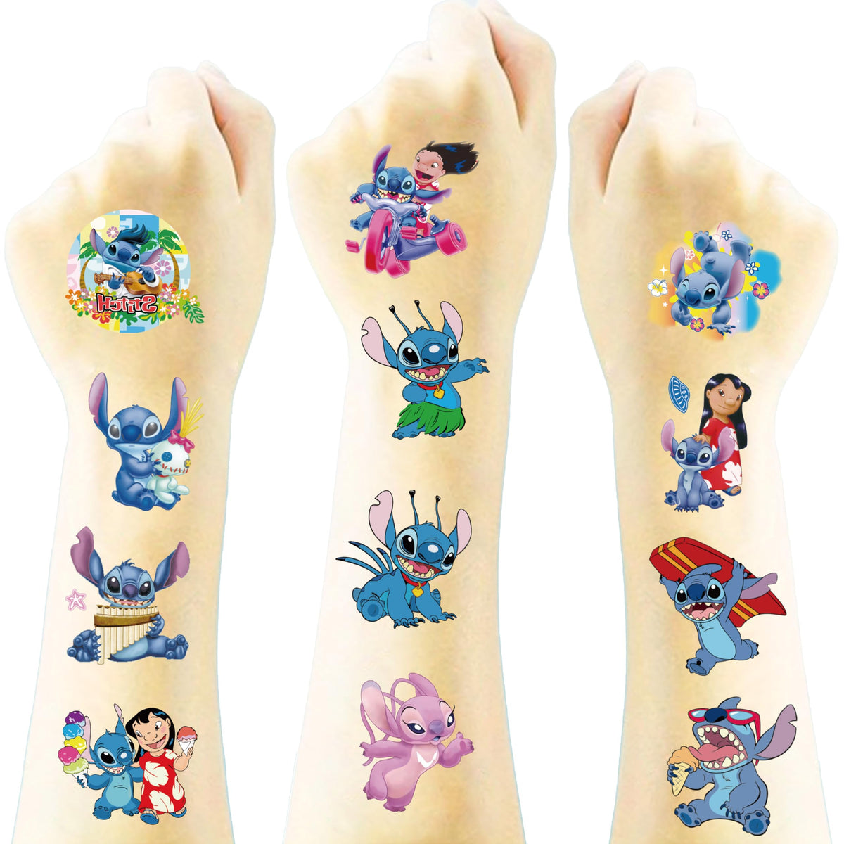 Tatuajes temporales JCQAYB con dibujos animados, ideales para niños.