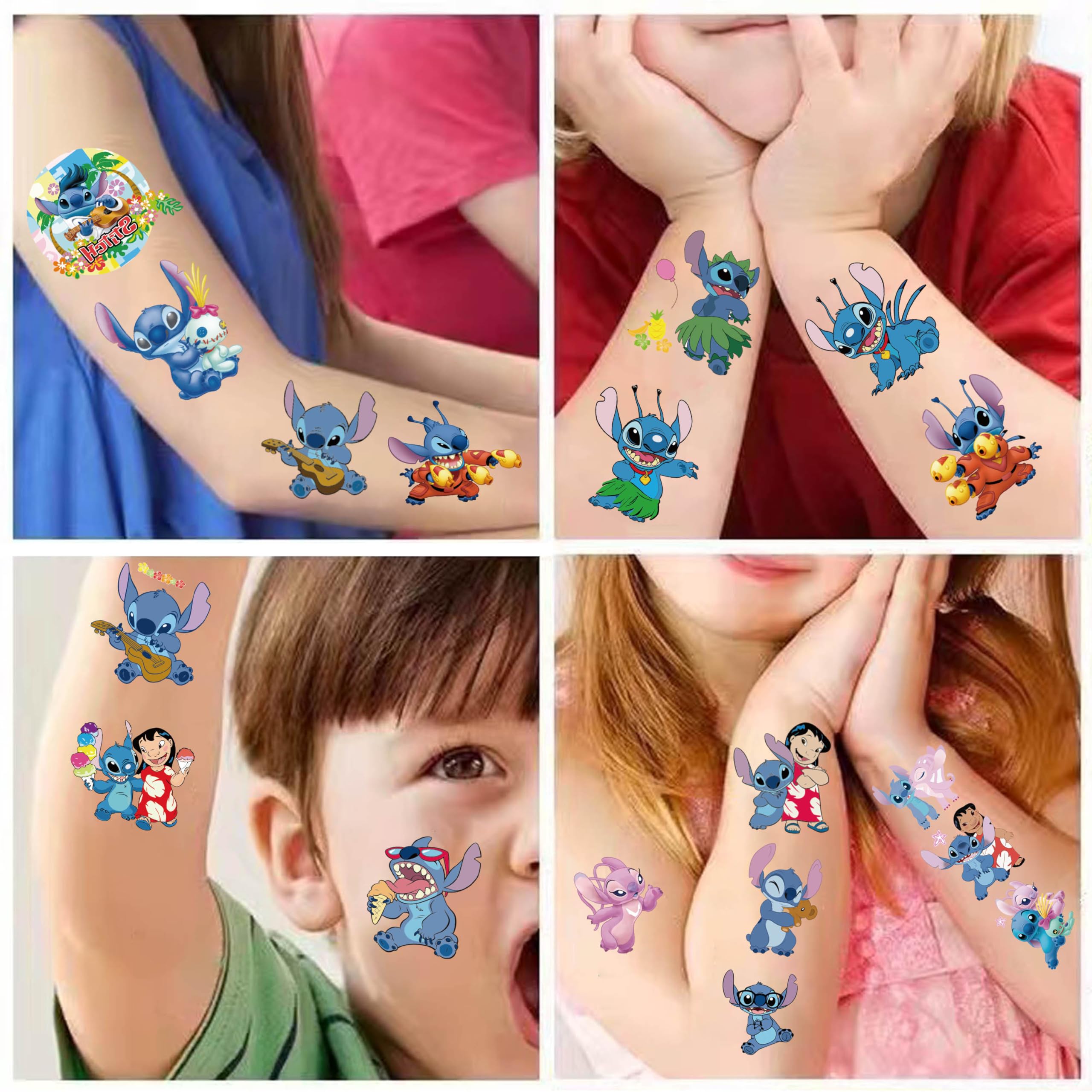 Tatuajes JCQAYB de impresión realista para jugar y disfrazarse.