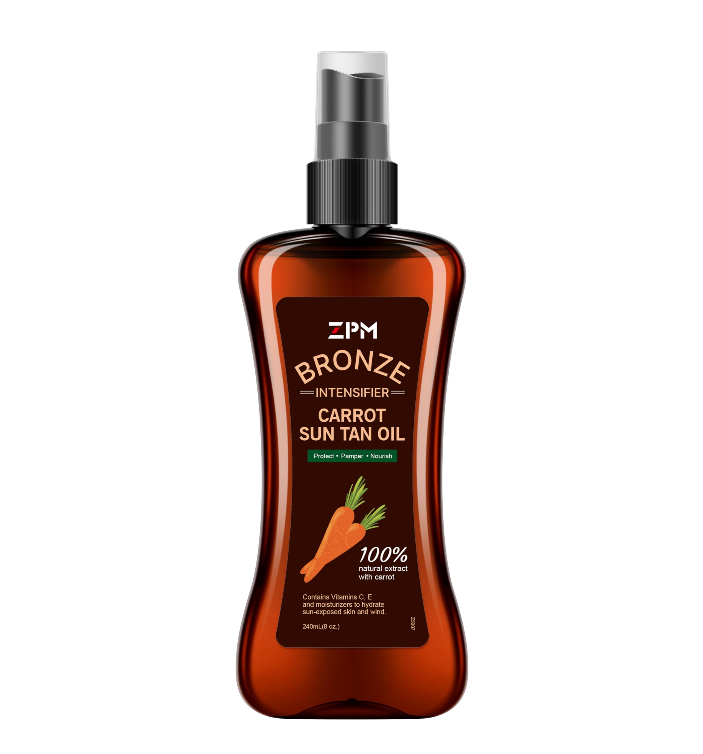 Jeallis Carrot Sun, aceite bronceador en spray para hidratación y bronceado uniforme