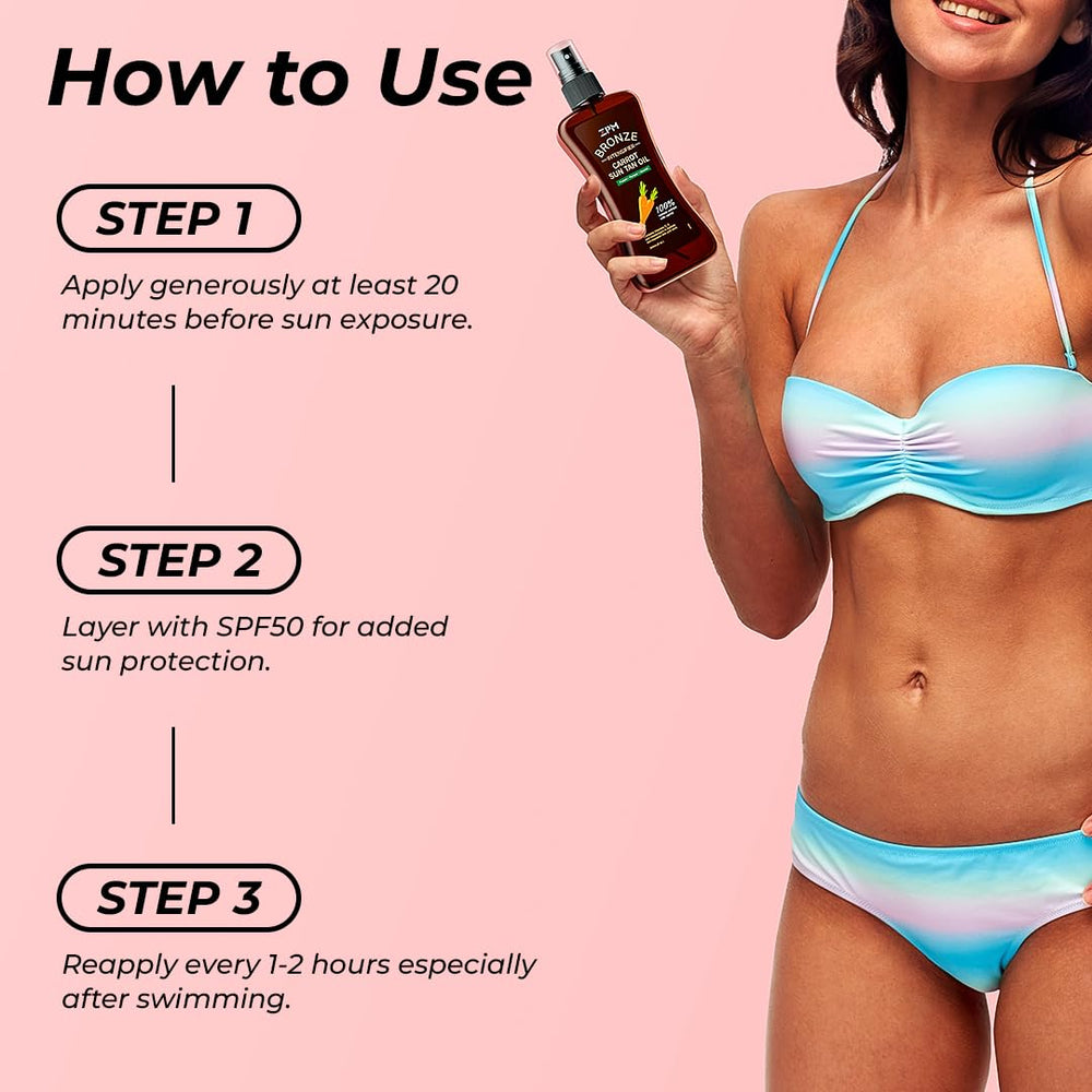 Jeallis Carrot Sun, bronceado natural visible en piel de tono medio