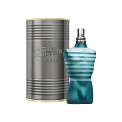 Jean Paul Gaultier Le Male bottle for men, iconic design ideal for daily wear.
