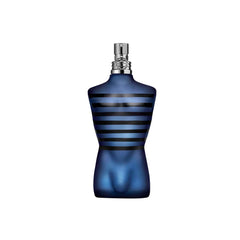 Jean Paul Gaultier Ultra Male close-up notes highlight pear, vanilla, and amber for seductive scent.
