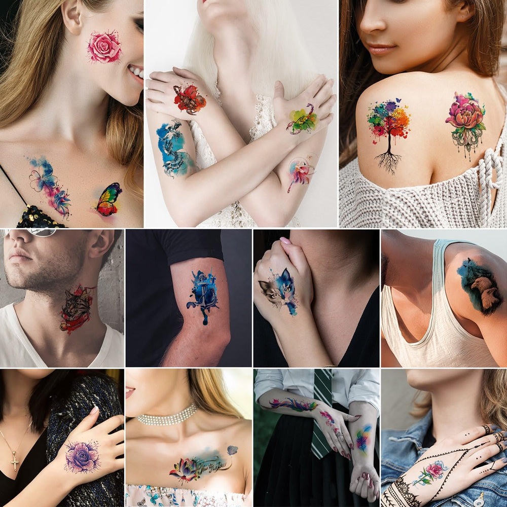 Tatuaje mini para dedos Jeefonna, aplicación rápida