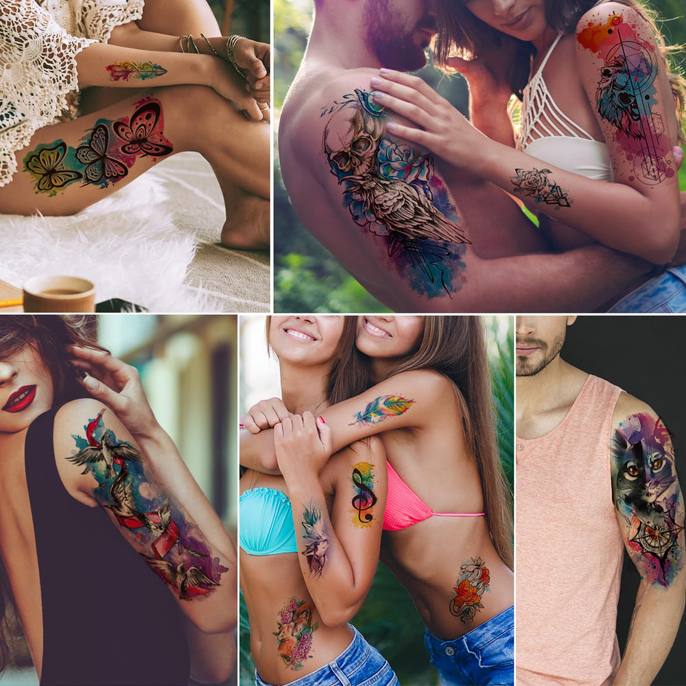 Tatuaje mini para pies Jeefonna, estilo ligero para verano