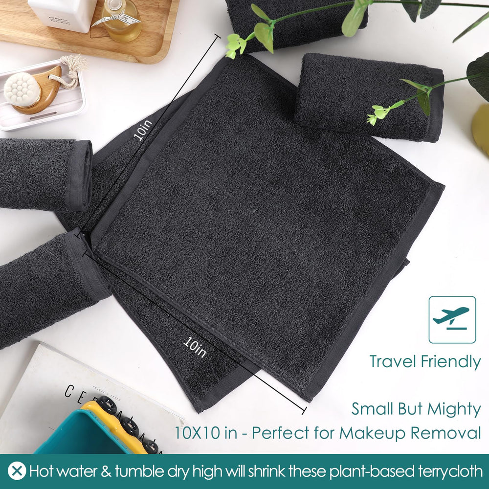 Compact JEFFSUN spa-worthy washcloths for daily routines in small spaces.