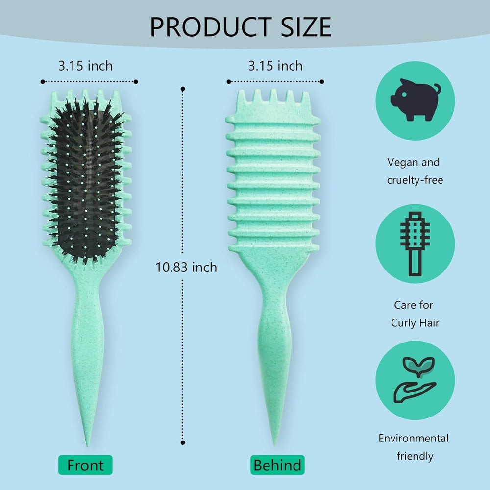 Jefuzh Curl Defining Brush on-the-go design fits small bags for quick touch-ups.