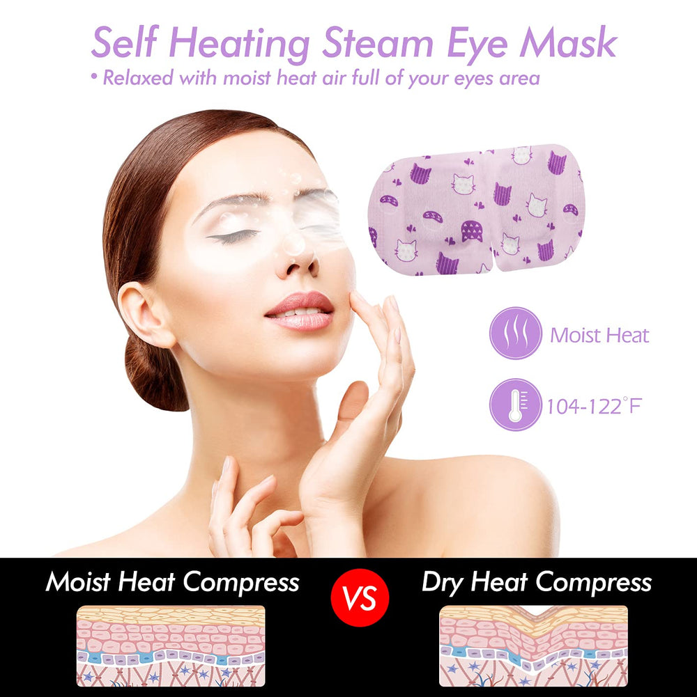 Jekeno mascarilla desechable con calentamiento autónomo para ojos cansados tras pantallas.