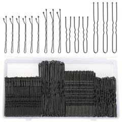 Jelara black wavy 2-inch bobby pins secure stylish updos.