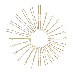 Jelara blonde U-shaped bobby pins 2-8inch for strong hold on layers.
