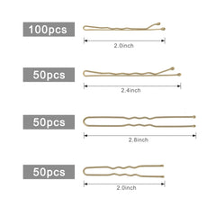 Jelara blonde wavy bobby pins 2-4inch for flexible styling and all-day grip.