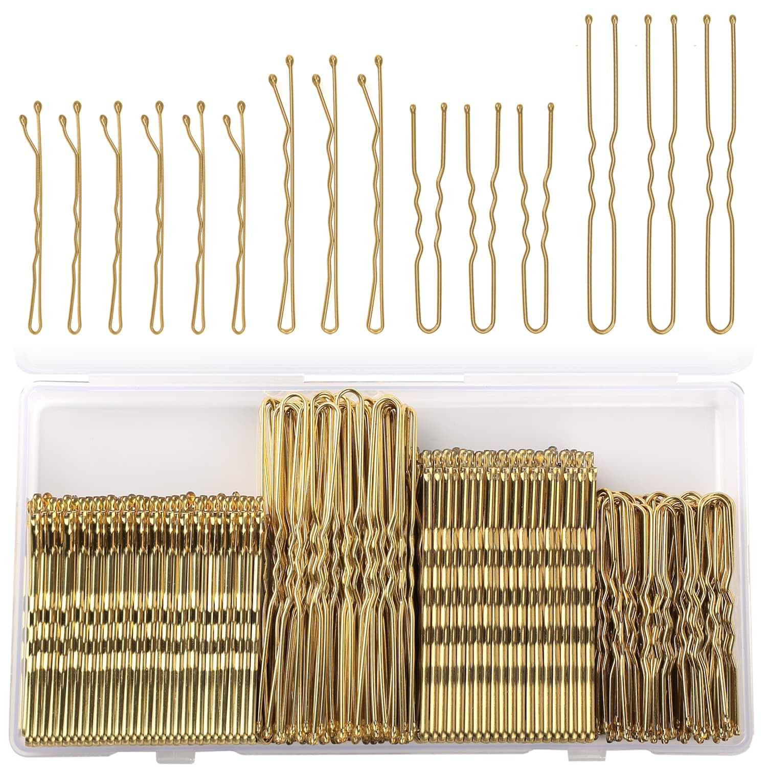Jelara blonde wavy bobby pins 2inch for secure updos and subtle hold.