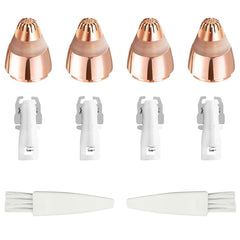 Jeliawjh Flawless replacement heads in rose-gold packaging for precise grooming