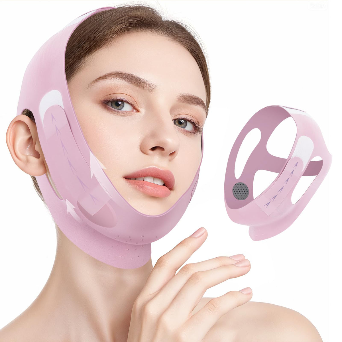 JenChrysm chin strap for sleeping defines jawline while resting