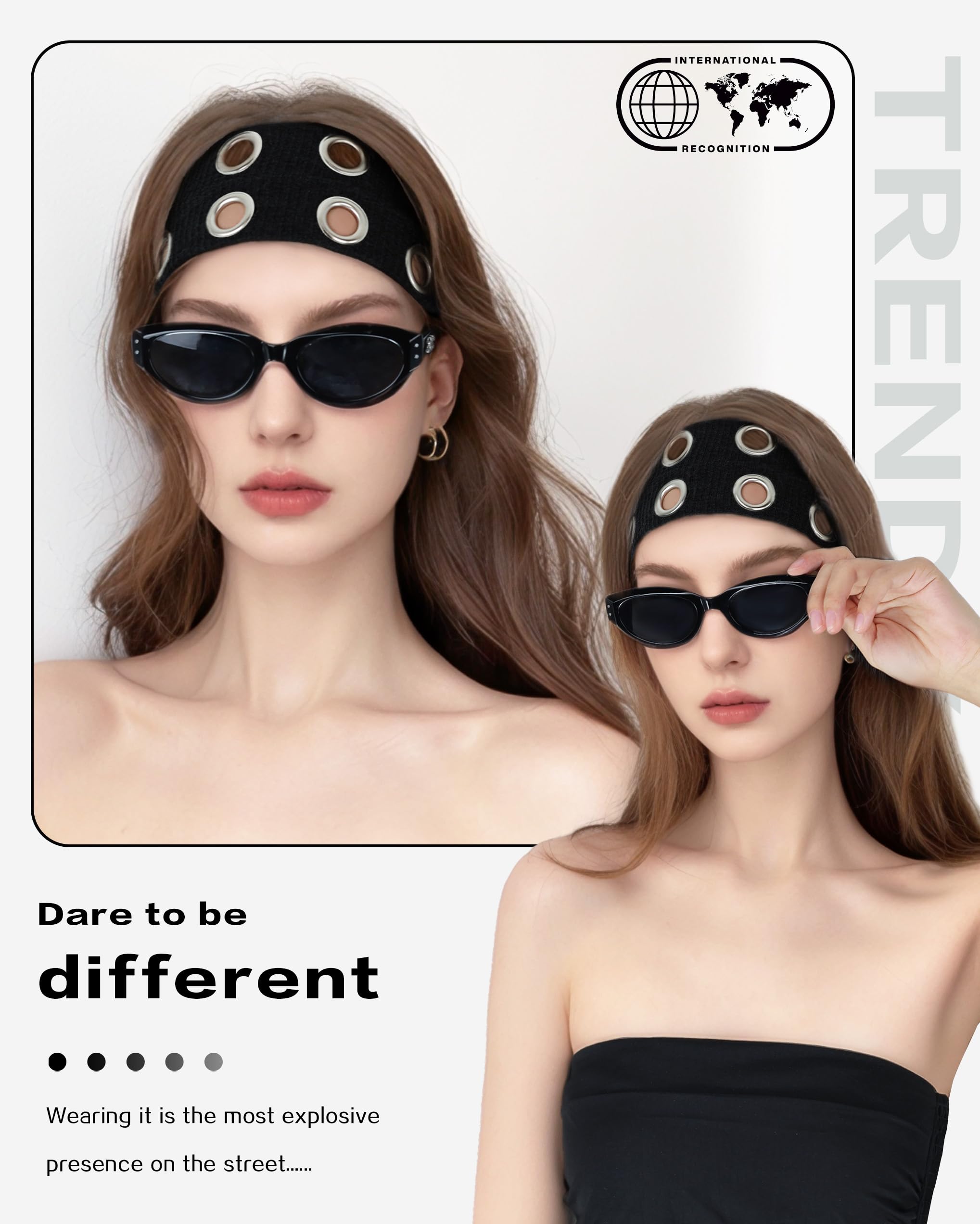 JENSVOIR hollow-out metal detail adds edgy flair