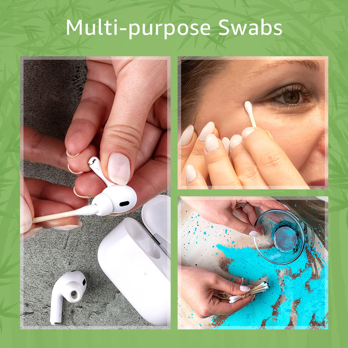 Jenvita biodegradable-bamboo-swabs provide an eco-friendly daily-use option.