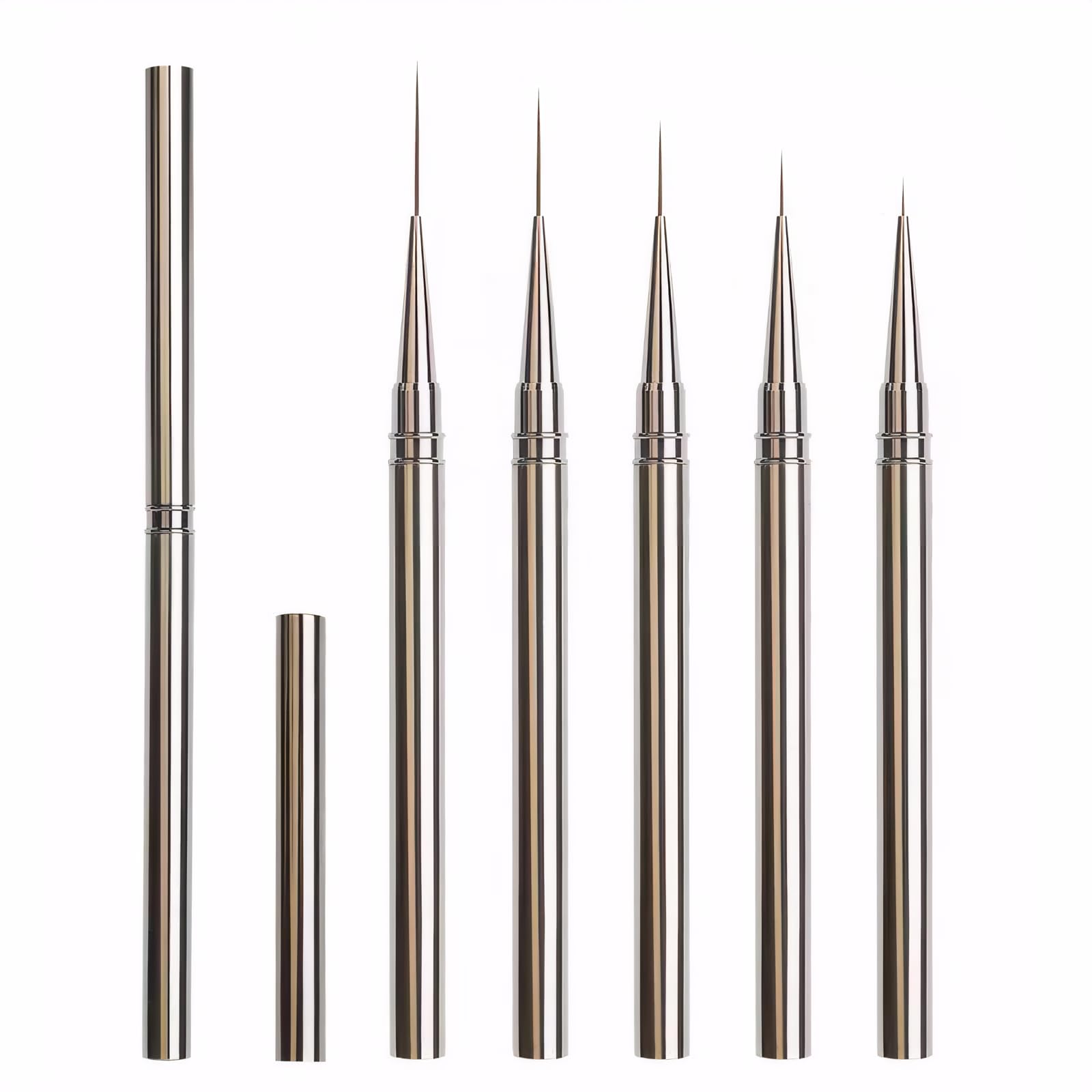 JEONEKID Nail Art Liner Brush 7mm tip for precise micro-lines and detailing.