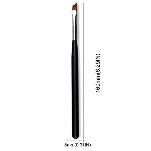 JERCLITY oblique head brush with black handle for clean edge painting