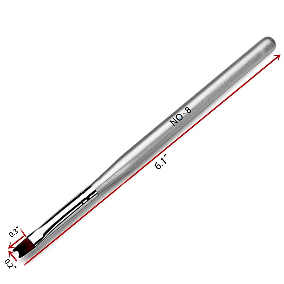JERCLITY brush with metal stamping for secure tip construction