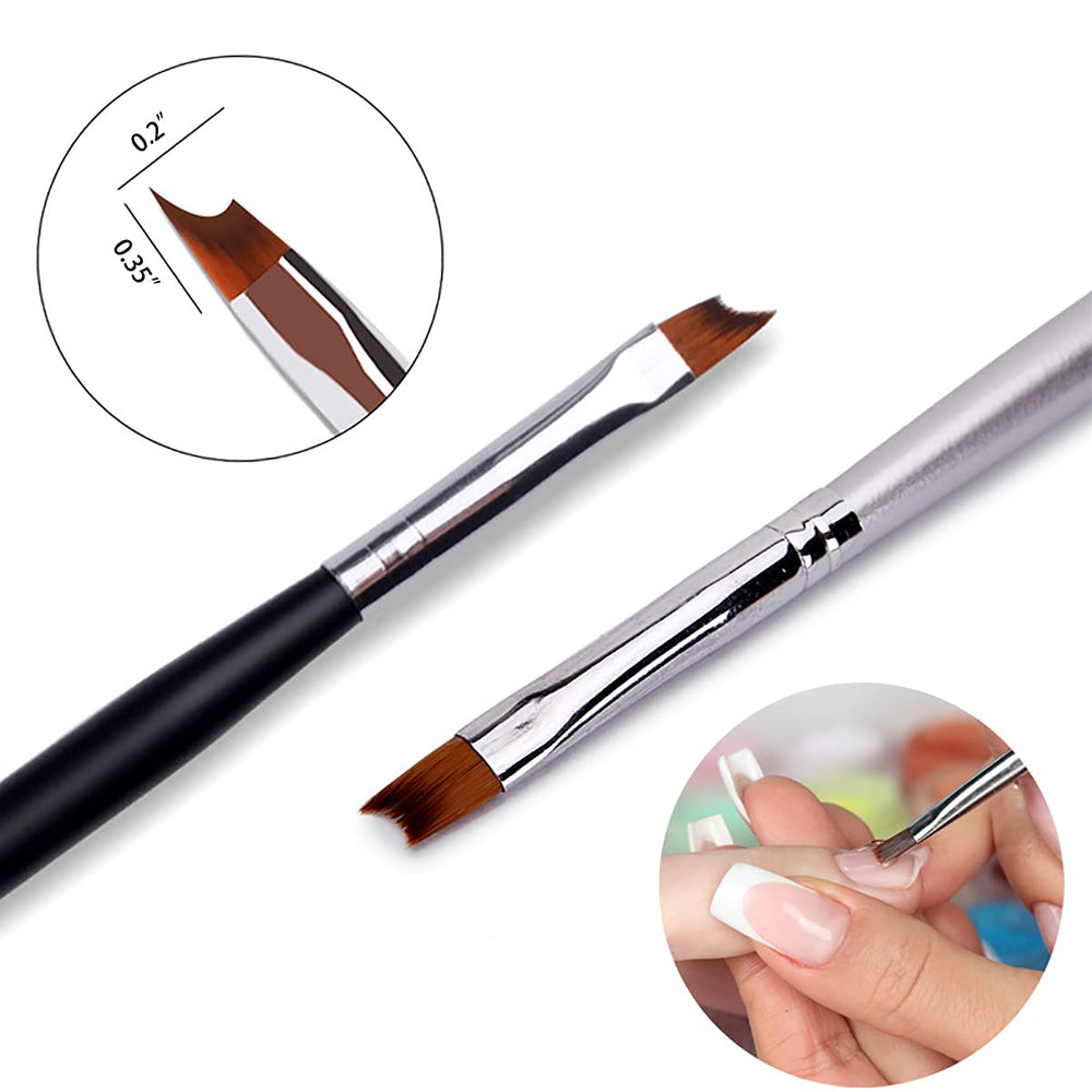 JERCLITY compact, travel-friendly nail brush set
