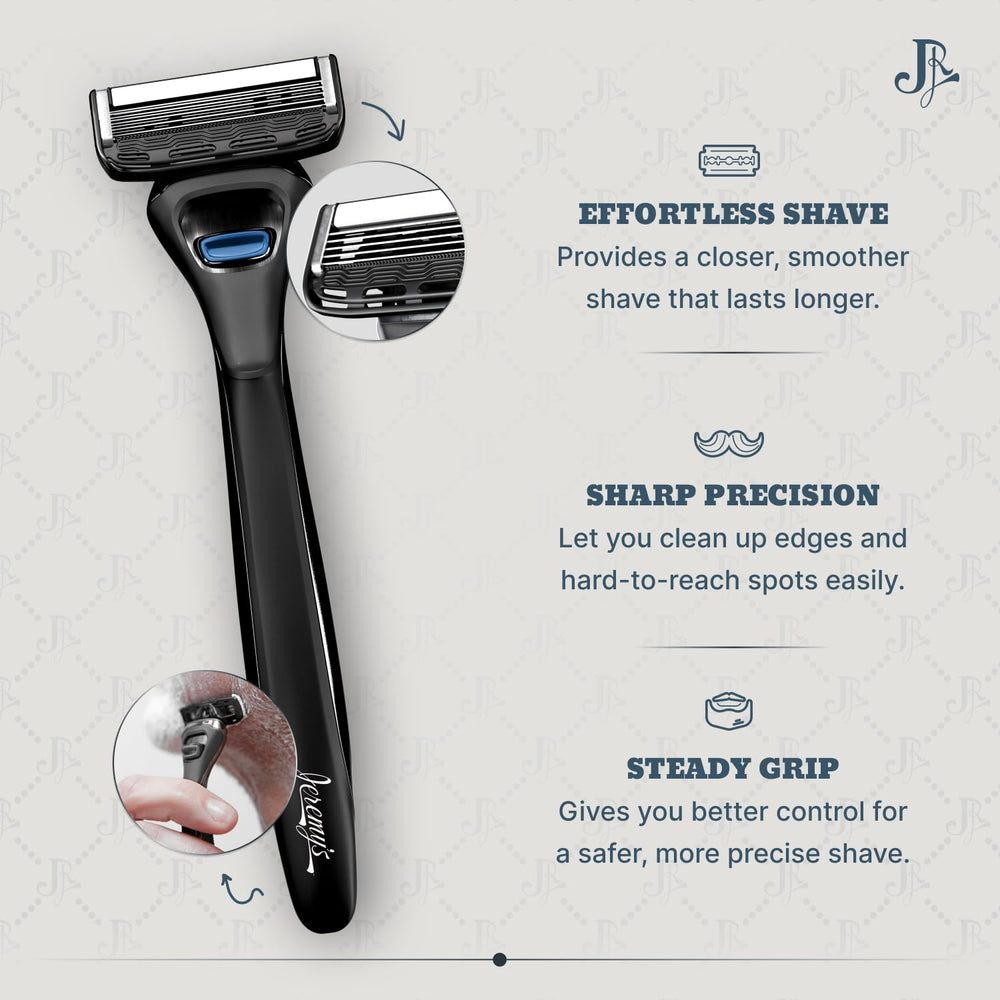 Jeremy's lubricating strip with argan oil and aloe for smoother glide.