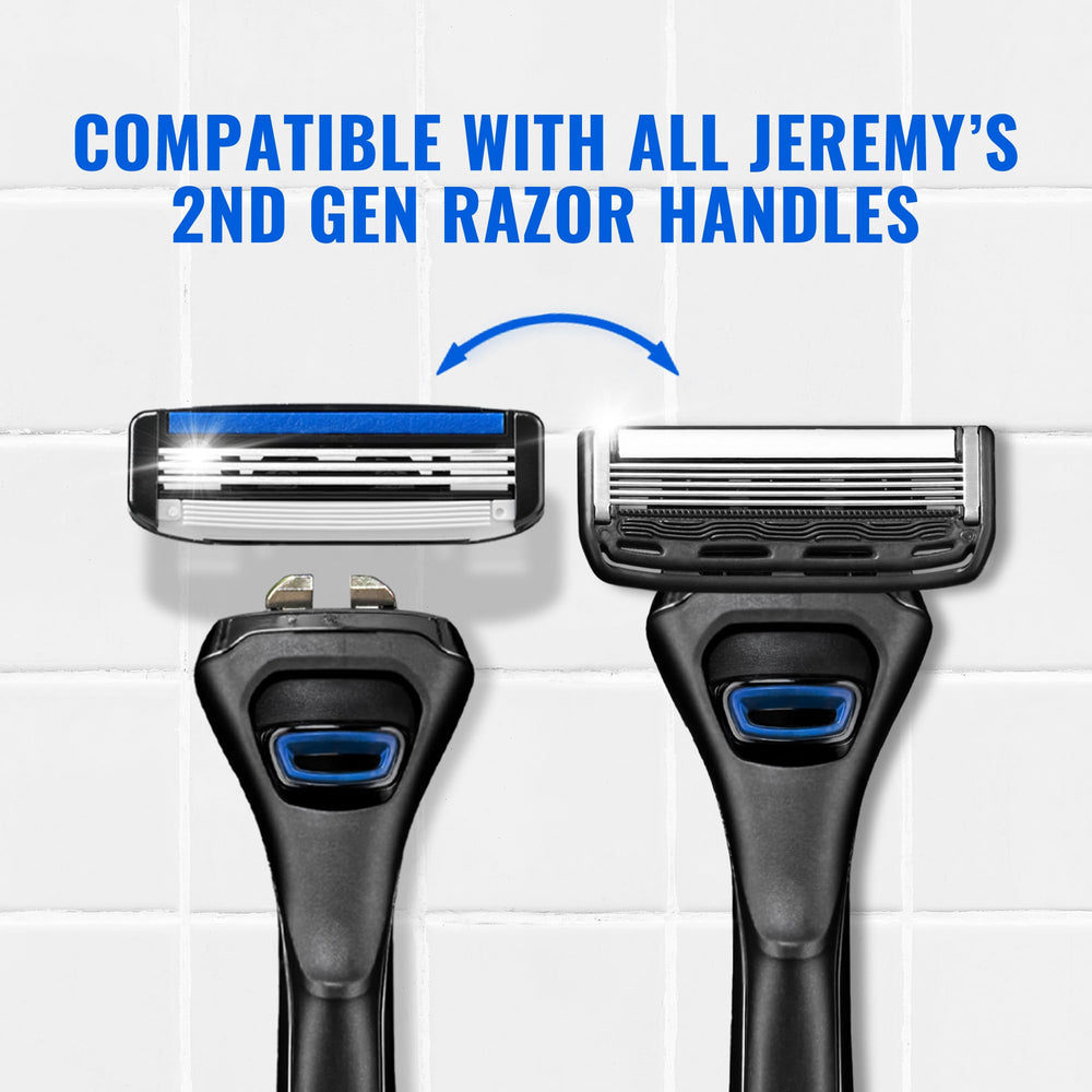 Jeremy's Sprint3 lubricating strip with argan oil and aloe for smooth shave