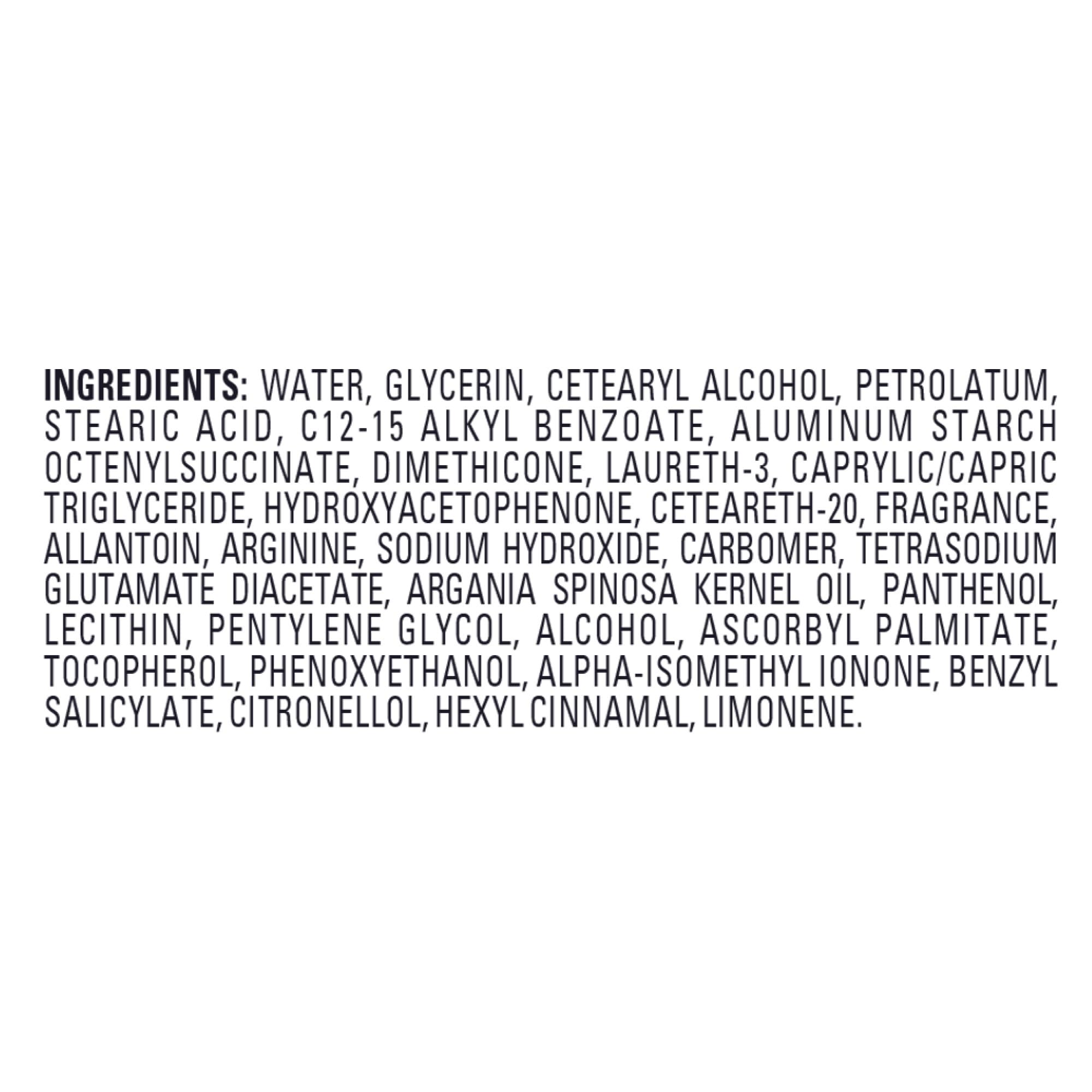 Jergens argan oil moisturizer image highlights quick absorption and non-greasy finish.