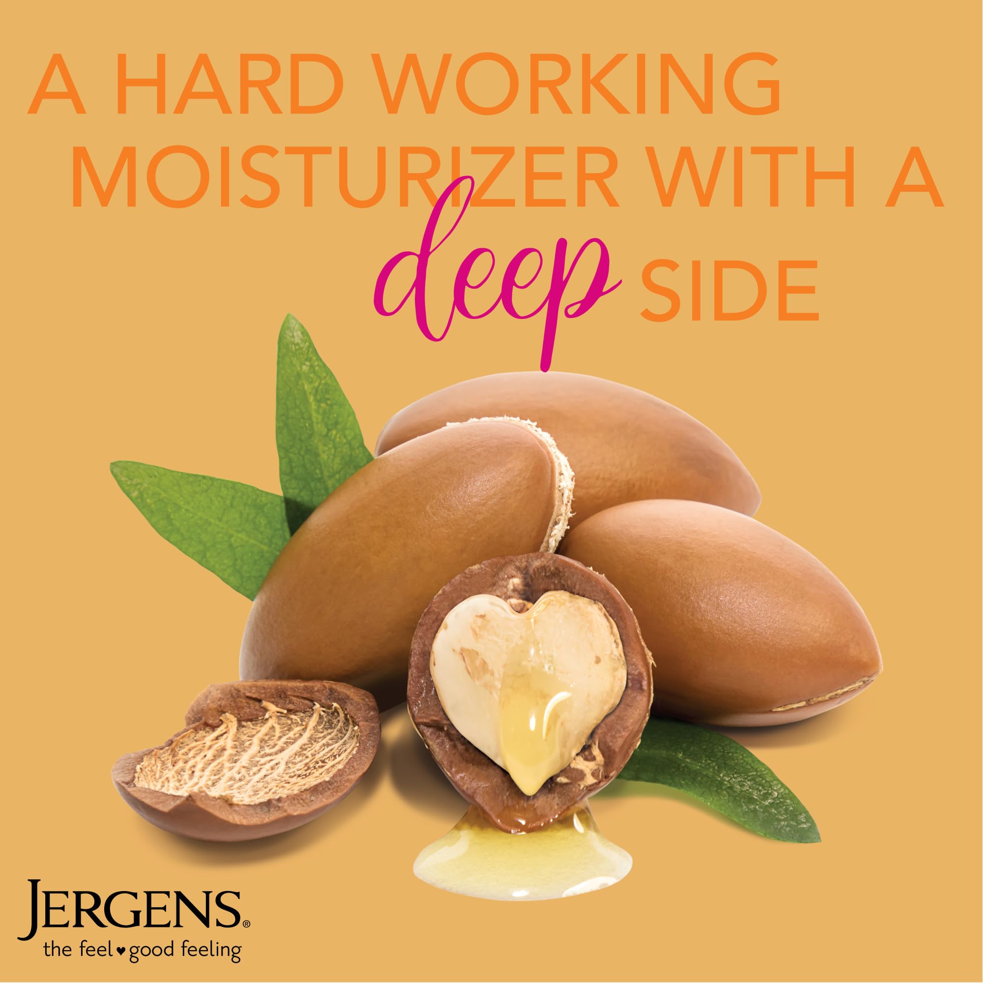 Jergens argan oil moisturizer after-bath feel is lightweight and fast-absorbing.