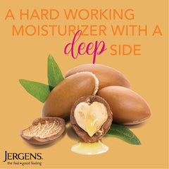 Jergens argan oil moisturizer after-bath feel is lightweight and fast-absorbing.