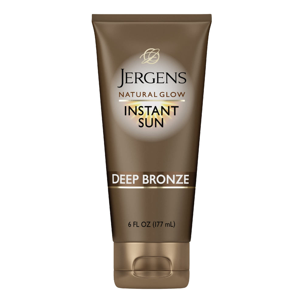 Jergens bronceador instantáneo en botella para color natural.