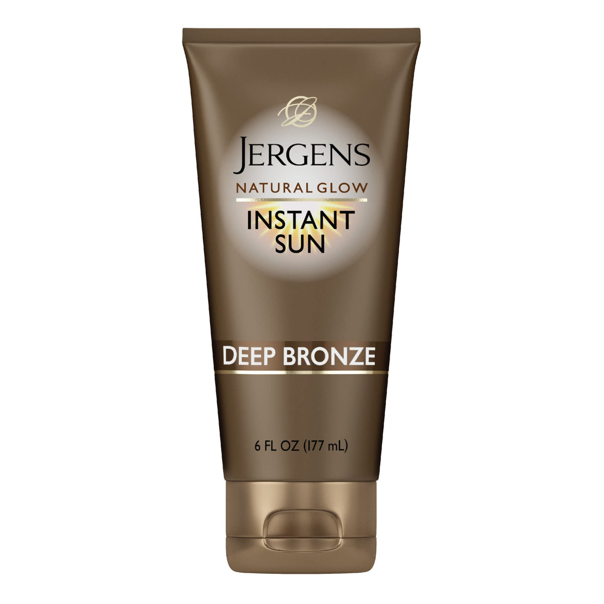 Jergens bronceador instantáneo en botella para color natural.