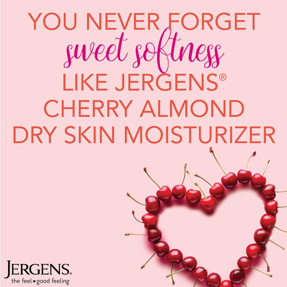 Crema corporal ligera Jergens para manos y cuerpo, textura suave.