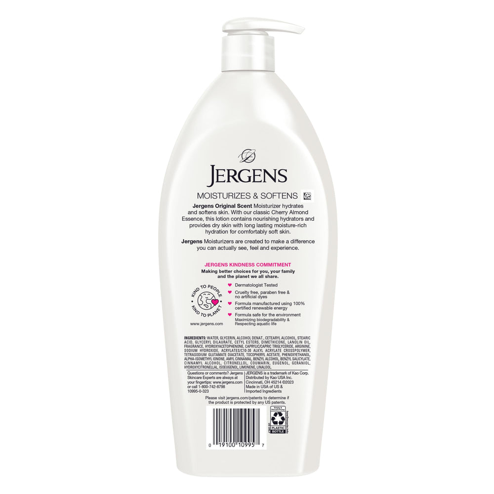 Jergens envase 32oz para cuidado prolongado de la piel