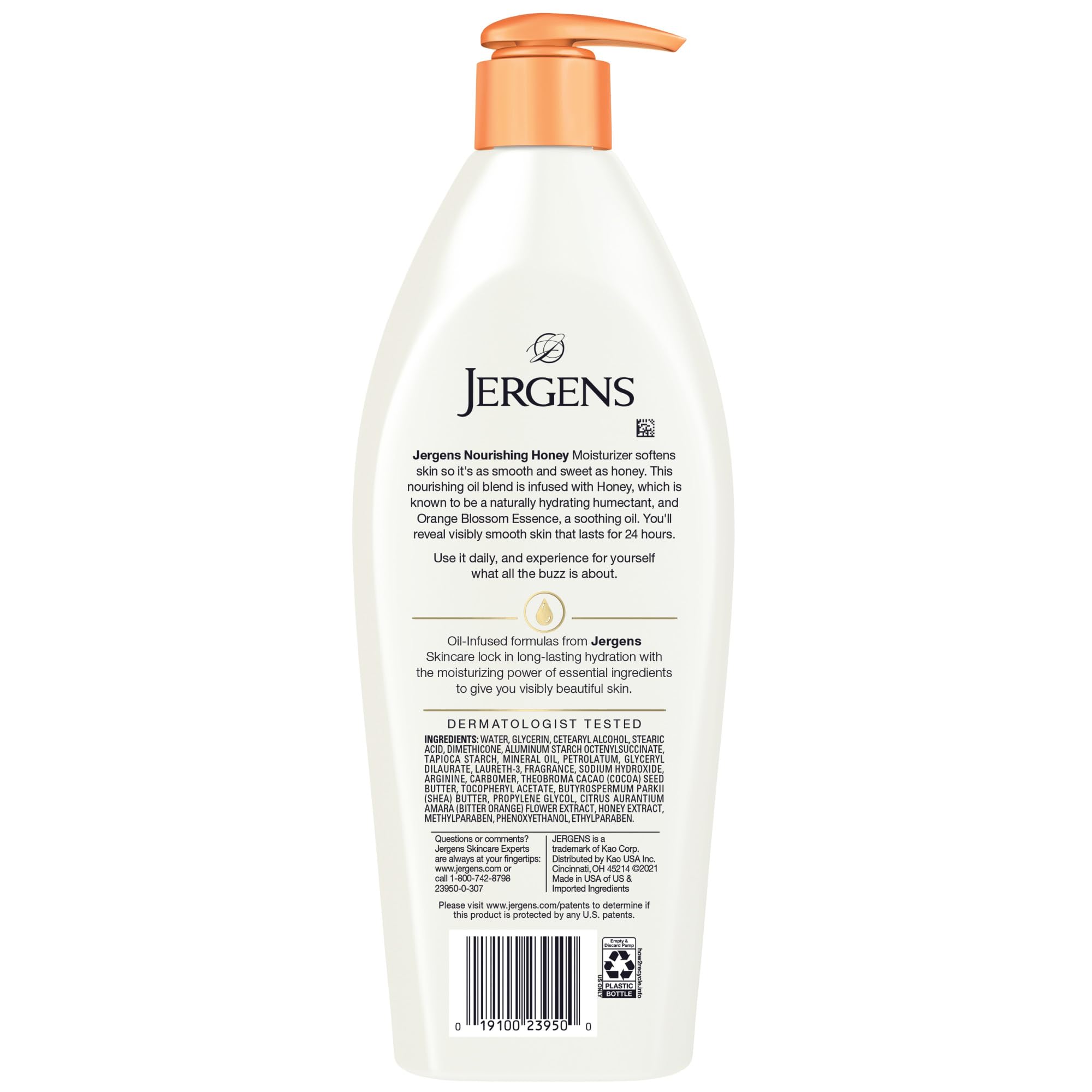Jergens four-pack packaging signals value and durability.