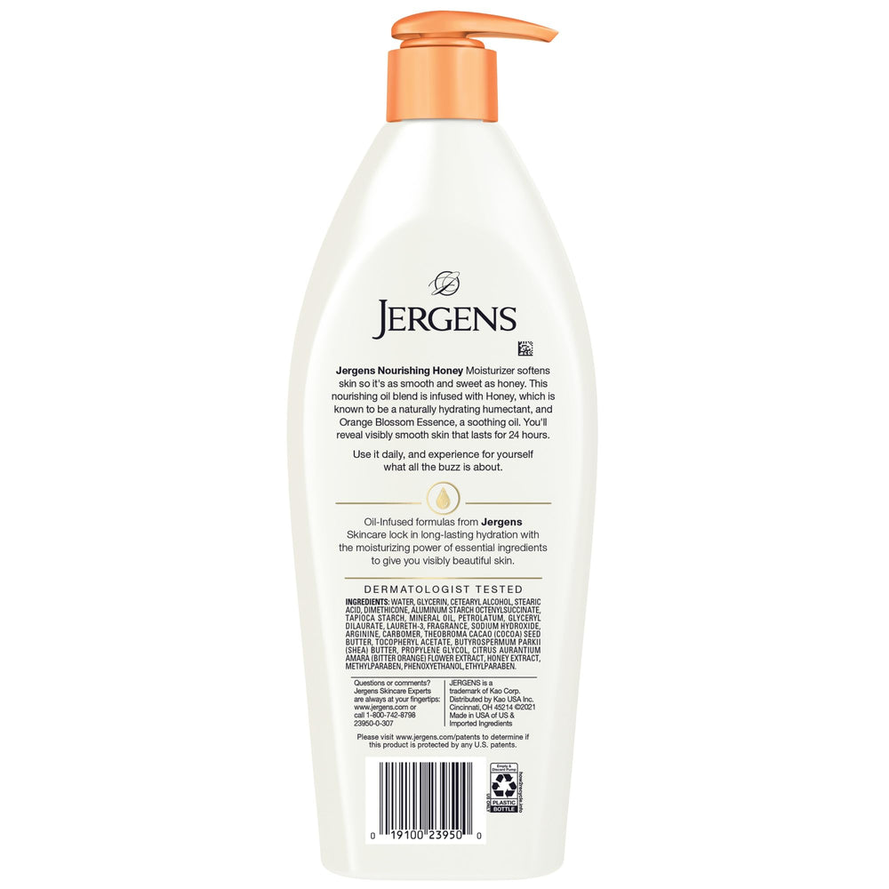 Jergens four-pack packaging signals value and durability.