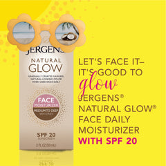 Jergens Natural Glow, fragancia fresca en crema facial sin aceite
