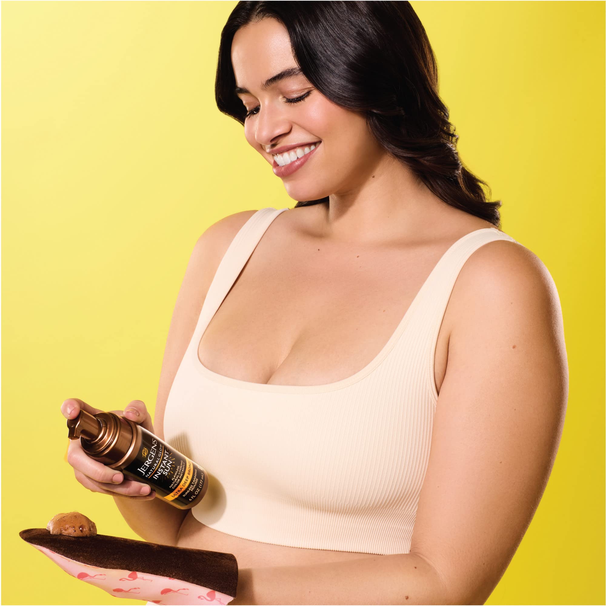 Jergens Instant Sun Glow line shows even-toned glow on arm