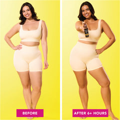 Jergens Instant Sun Mousse bottle display highlights quick-dry formula