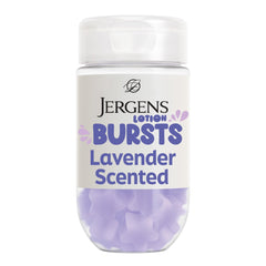 Jergens Lavanda: burbujas en estrella para piel suave y perfumada.