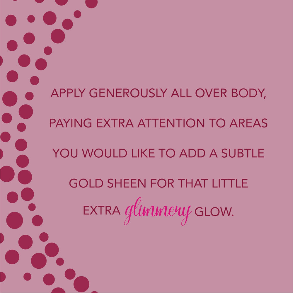 Gold luminizers on skin providing warm radiance without heaviness