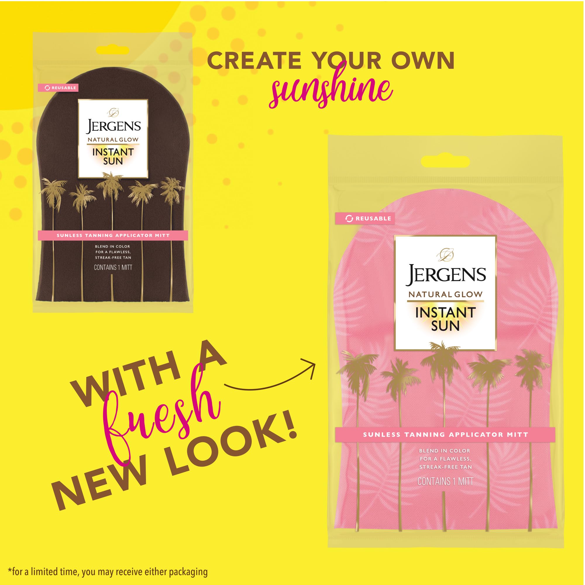 Jergens Natural Glow facilita una aplicación suave y uniforme.