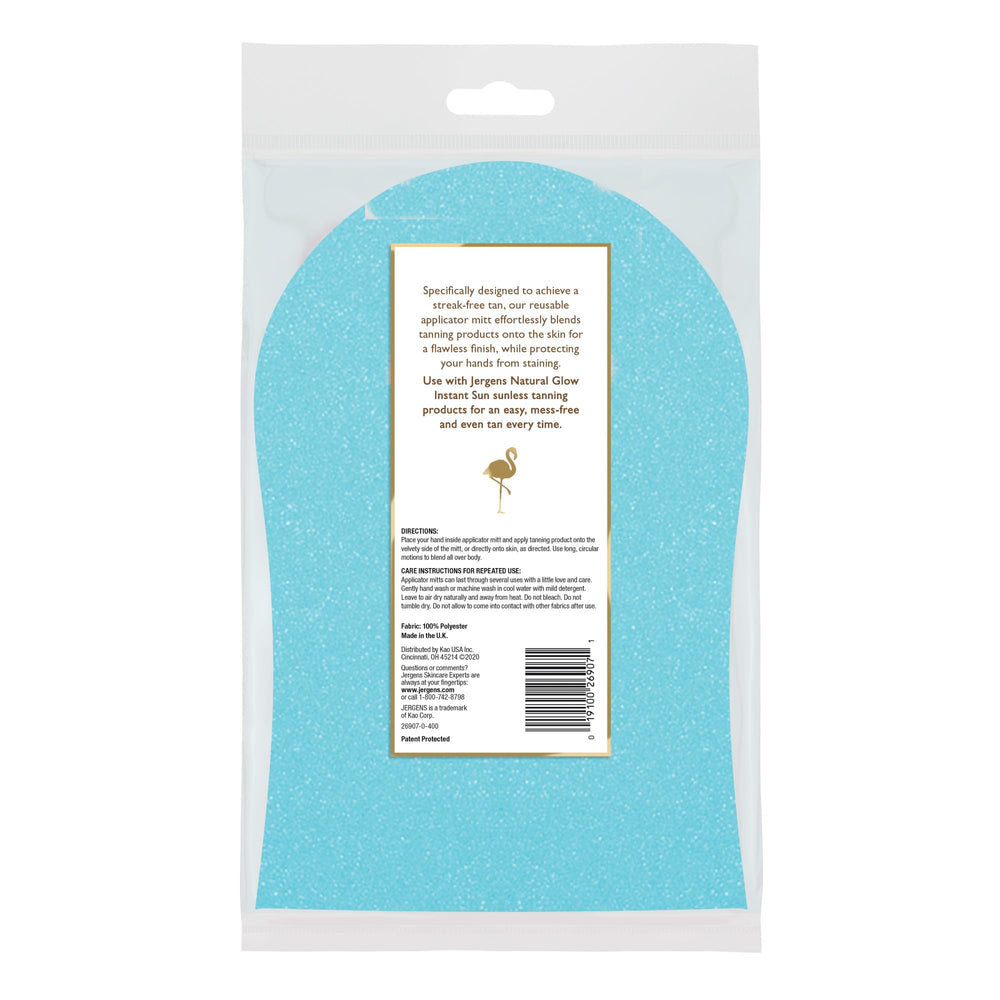 Ideal para uso en casa o de viaje con Jergens Natural Glow para un acabado cómodo.