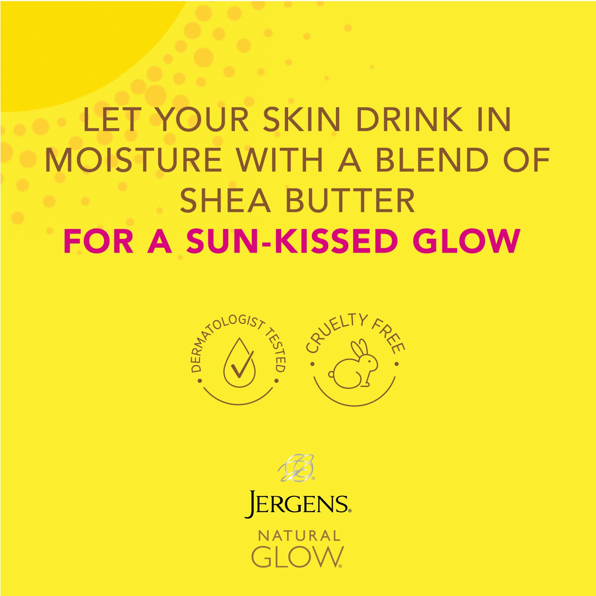 Bronceado sin transferencia, ideal para ropa y toallas con Jergens Natural Glow.