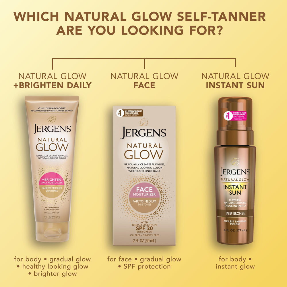 Color gradual de Jergens Natural Glow para una piel natural progresiva