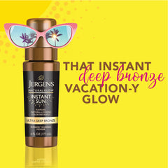 Jergens Natural Glow Instant Sun Mousse close-up shows color development on skin